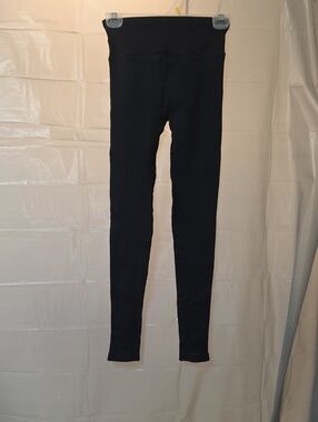 NUX NWOT High-Rise Ribbed Black Women's LEGGINGS